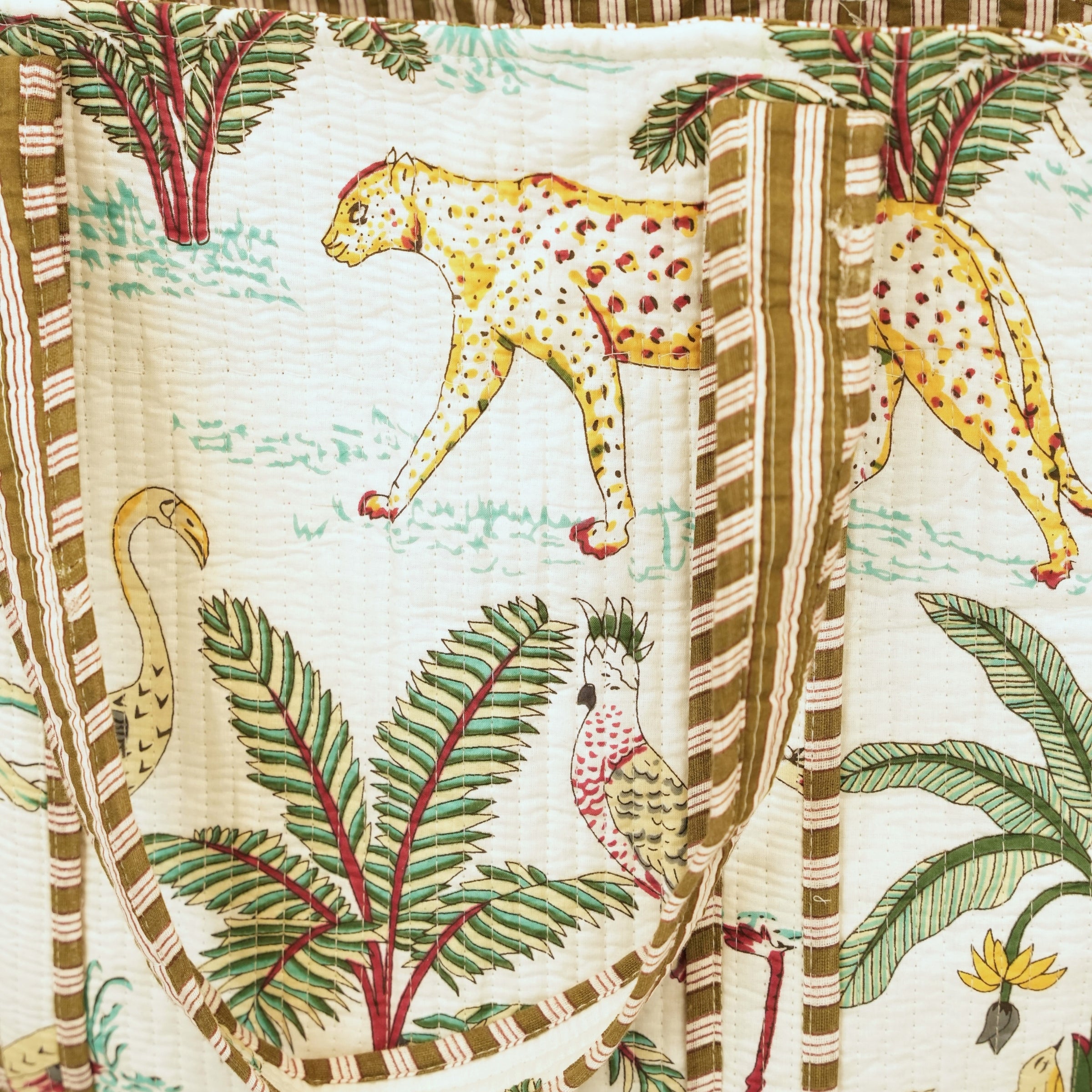 CABAS JUNGLE BLANC
